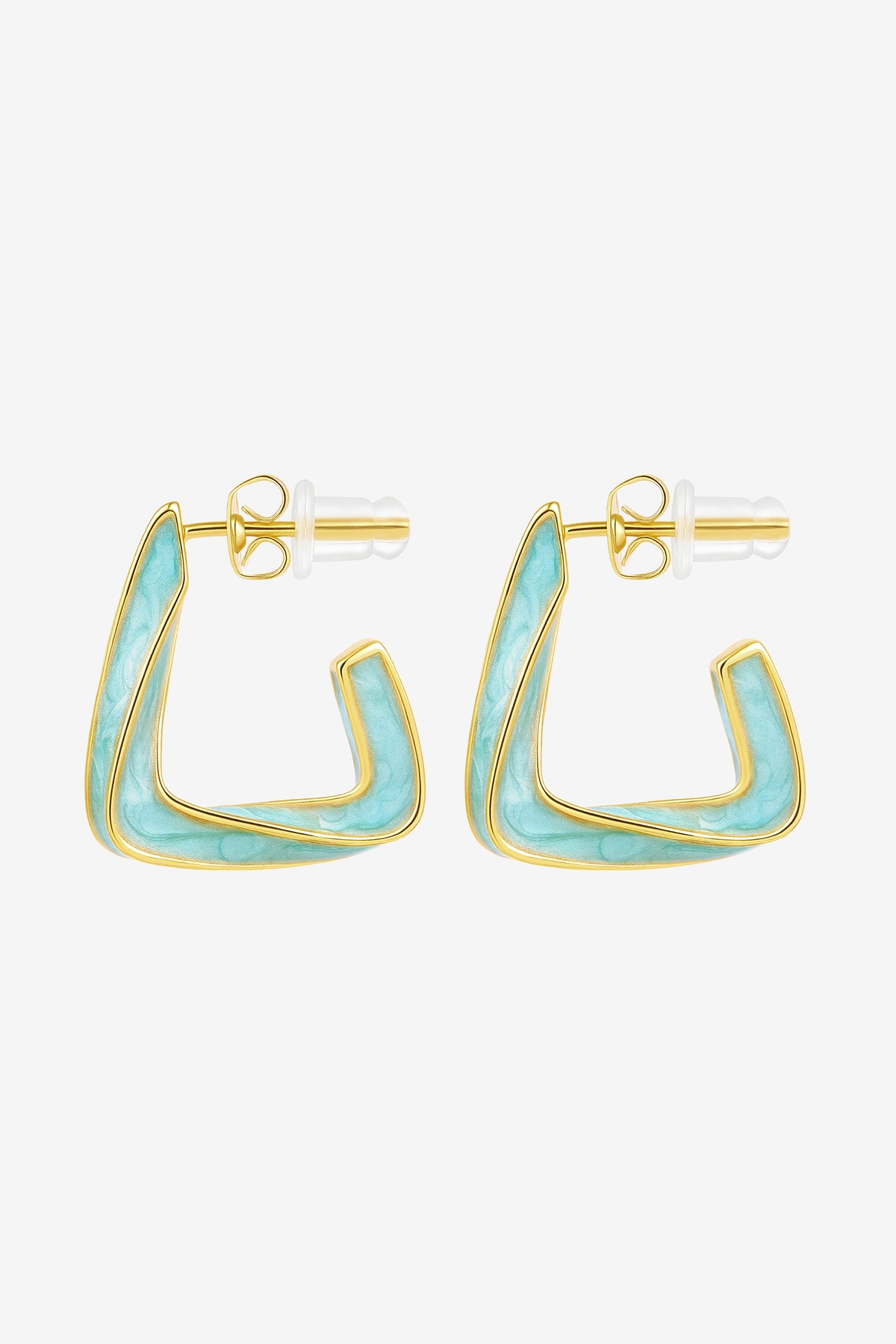 Womens 18k Gold Brass Earrings | CicyBell