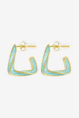 Womens 18k Gold Brass Earrings | CicyBell