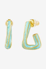 Womens 18k Gold Brass Earrings | CicyBell