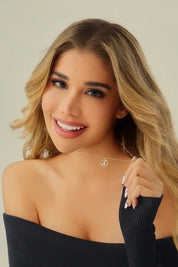 Cicy Bell Womens Gold Heart Initial Letter A Necklace