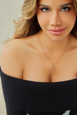 Cicy Bell Womens Gold Heart Initial Letter S Necklace