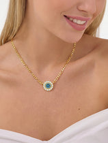 Womens Gold Brass Necklace | CicyBell