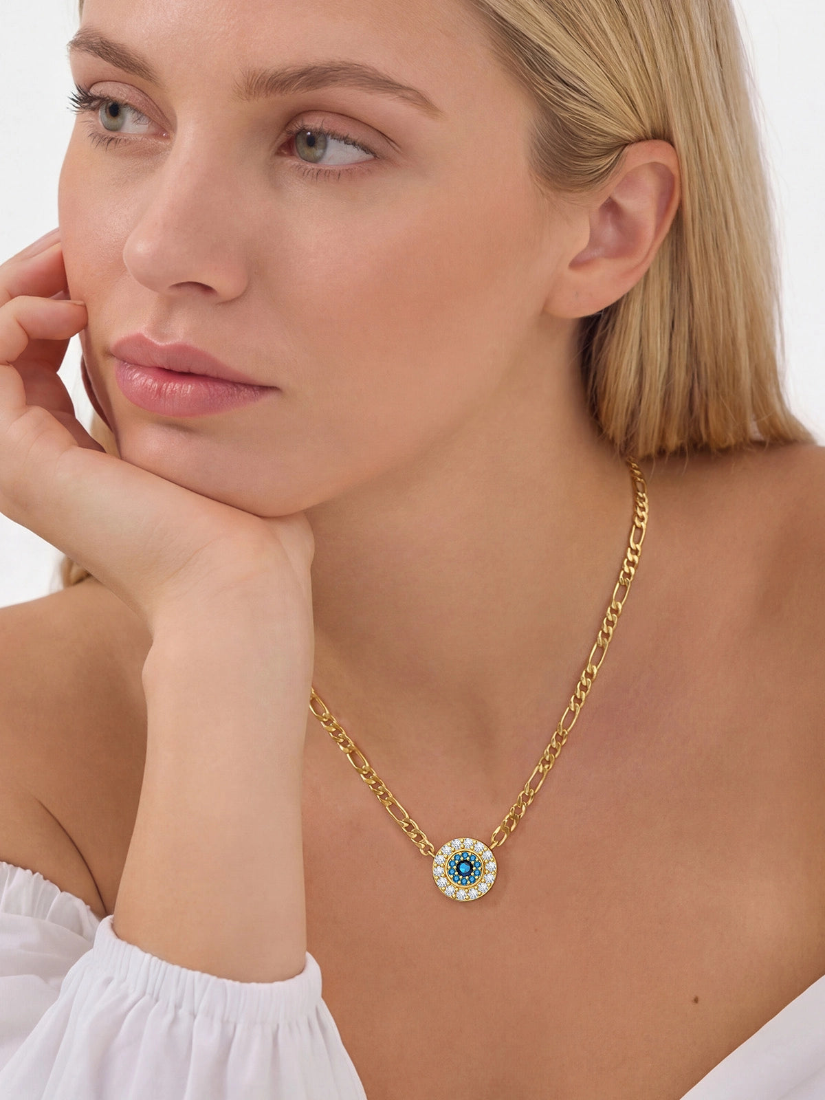 Womens Gold Brass Necklace | CicyBell