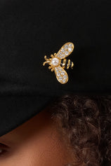 Womens 18K Gold Plated Bee Brooch Pin | CicyBell