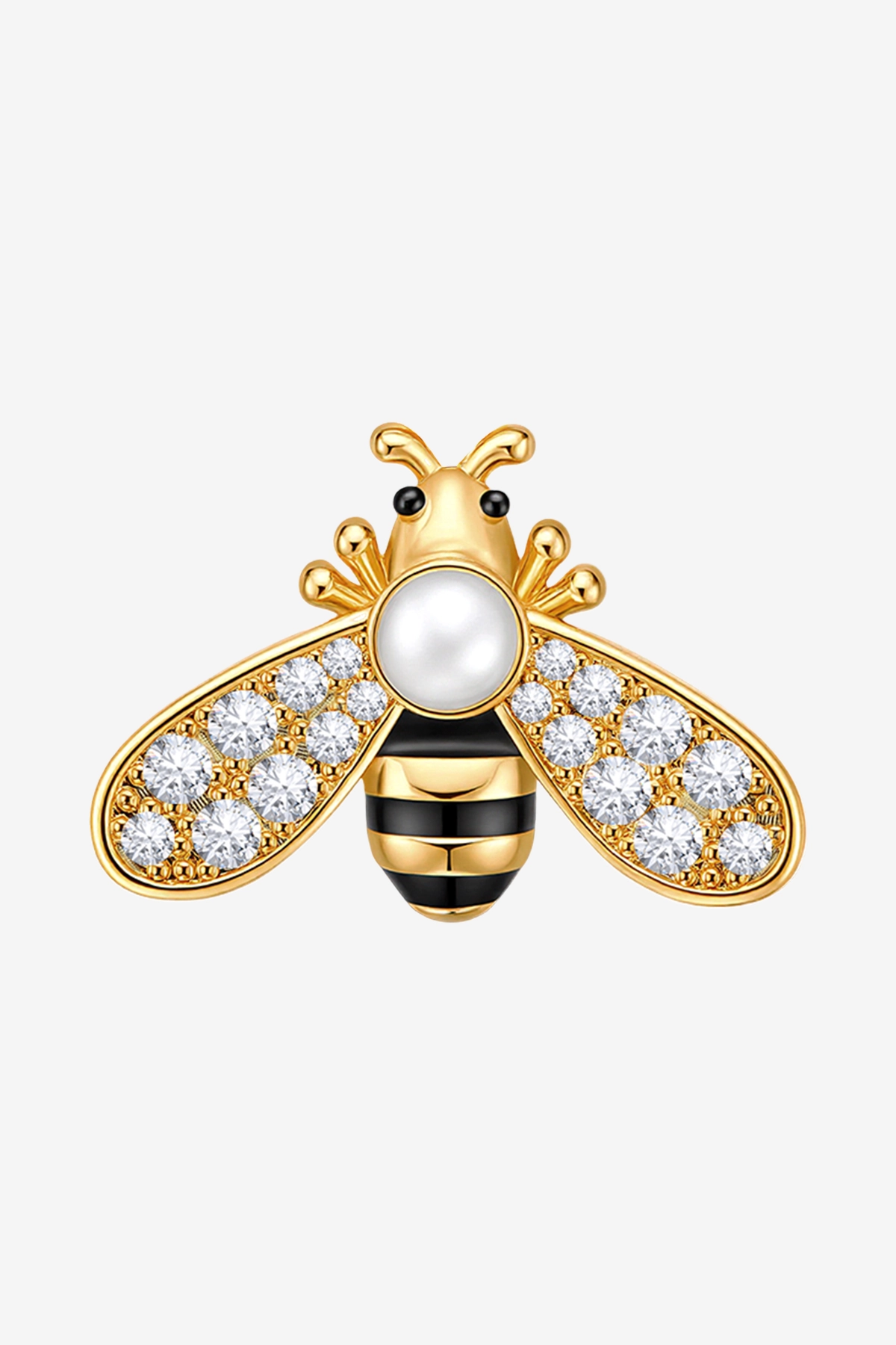Womens 18K Gold Plated Bee Brooch Pin | CicyBell