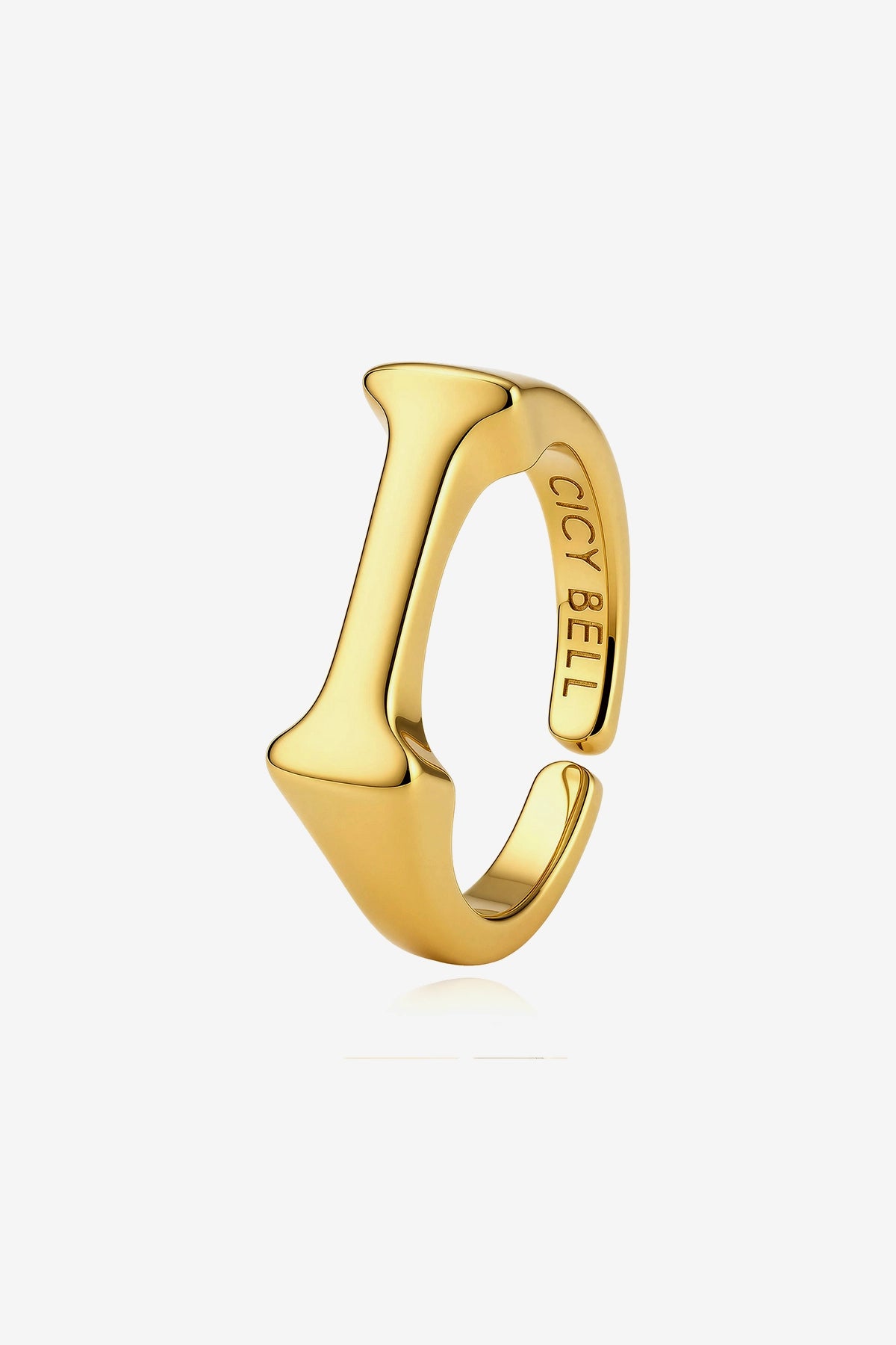 Womens 18k Gold Plated Initial Rings | CicyBell