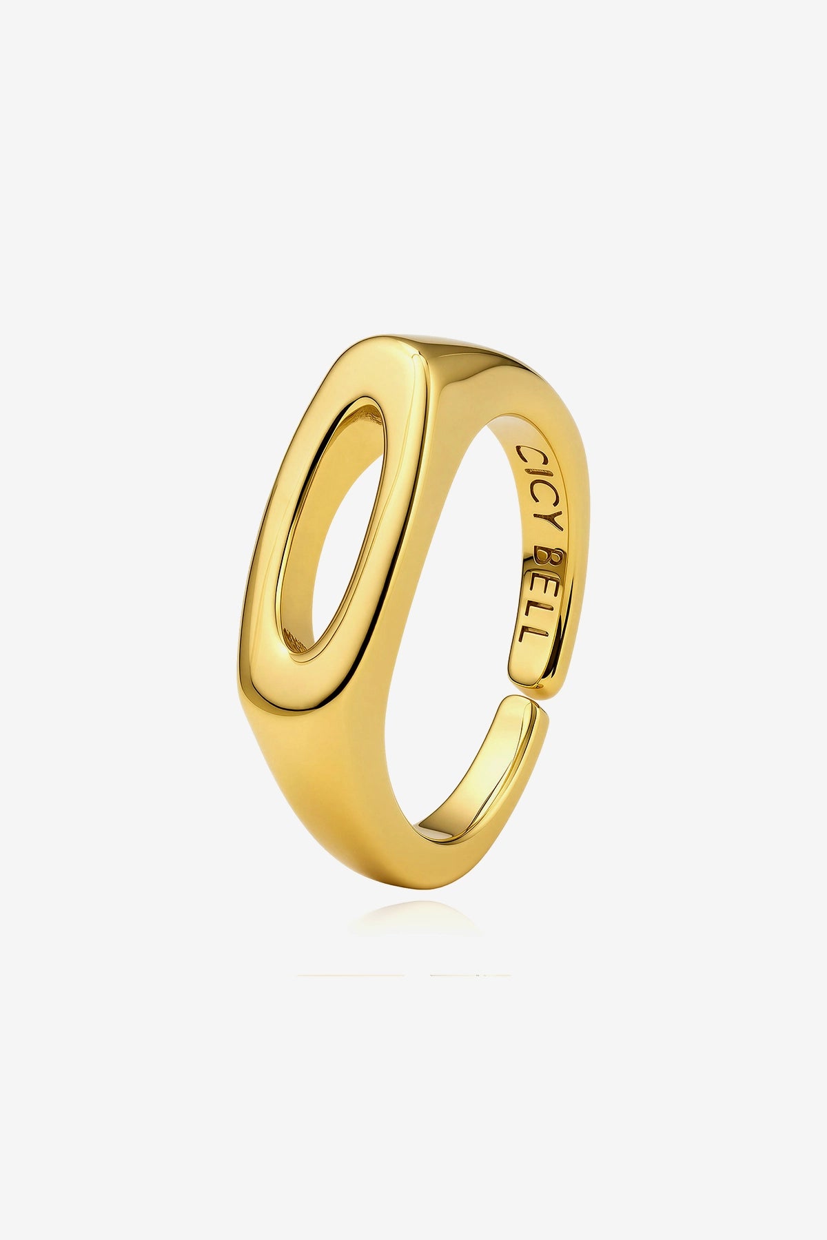 Womens 18k Gold Plated Initial Rings | CicyBell