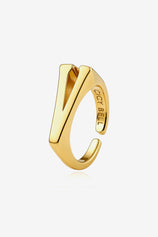 Womens 18k Gold Plated Initial Rings | CicyBell