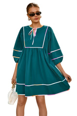 Cicy Bell Womens Green Babydoll Mini Dresses