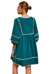 Cicy Bell Womens Green Babydoll Mini Dresses