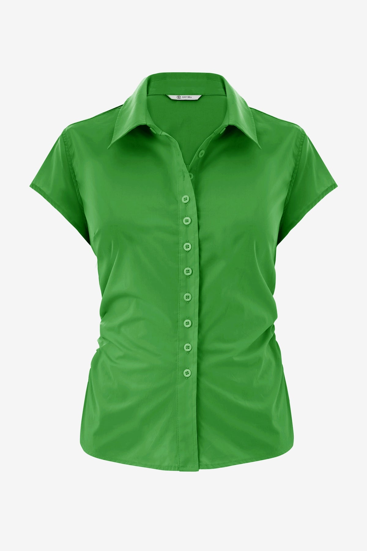 Womens Green Summer Button Down Shirts  | CicyBell