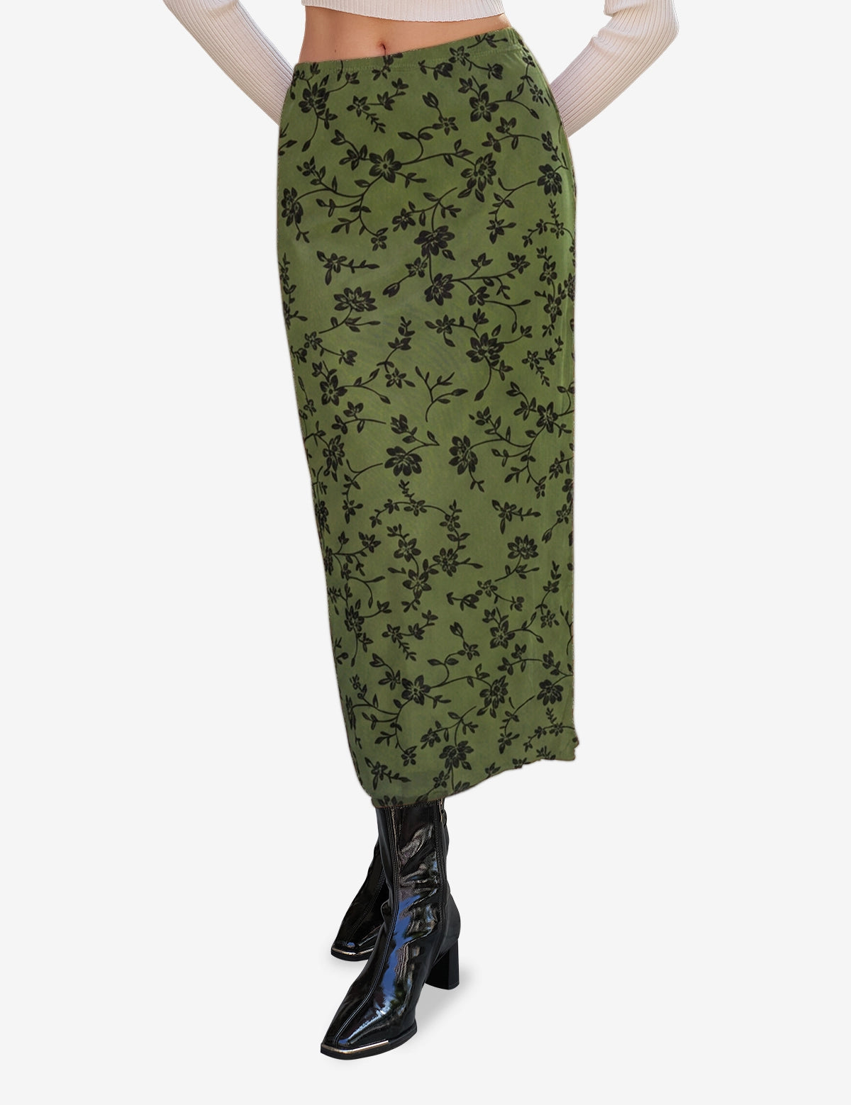 CicyBell-Womens-Green-Skirts-NX2625_1.webp
