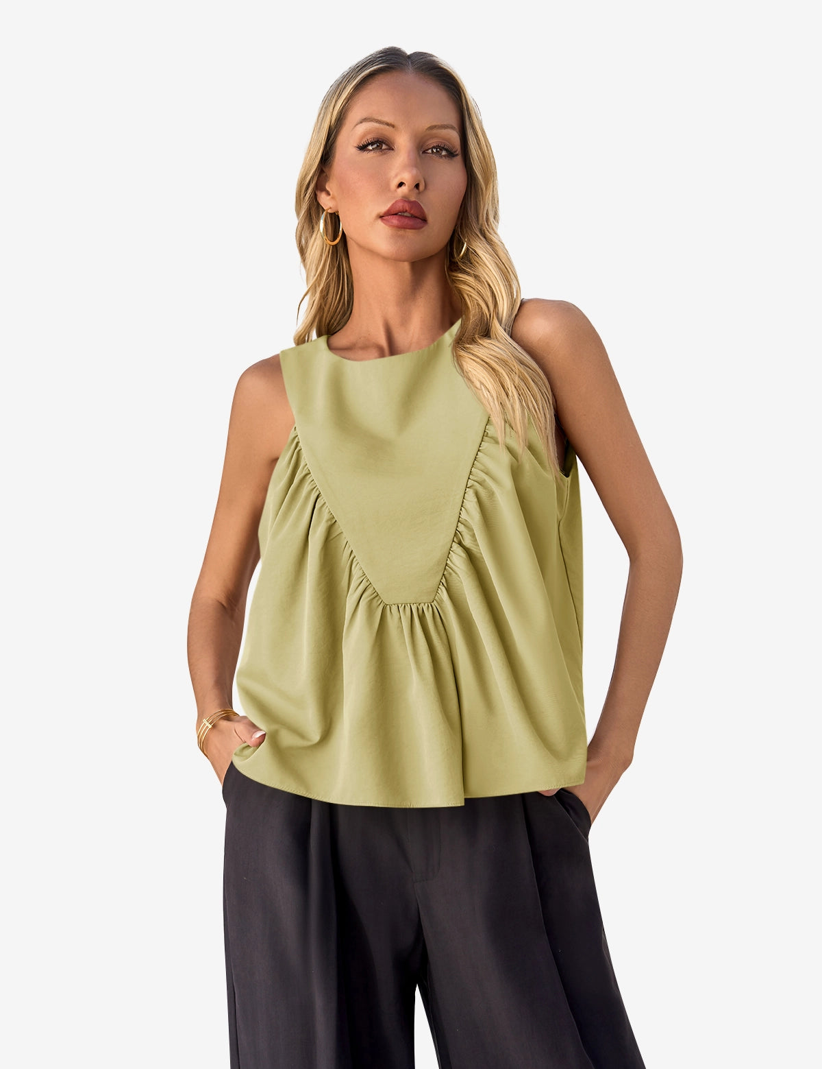 CicyBell-Womens-Green-Tops-M5A655_2.webp