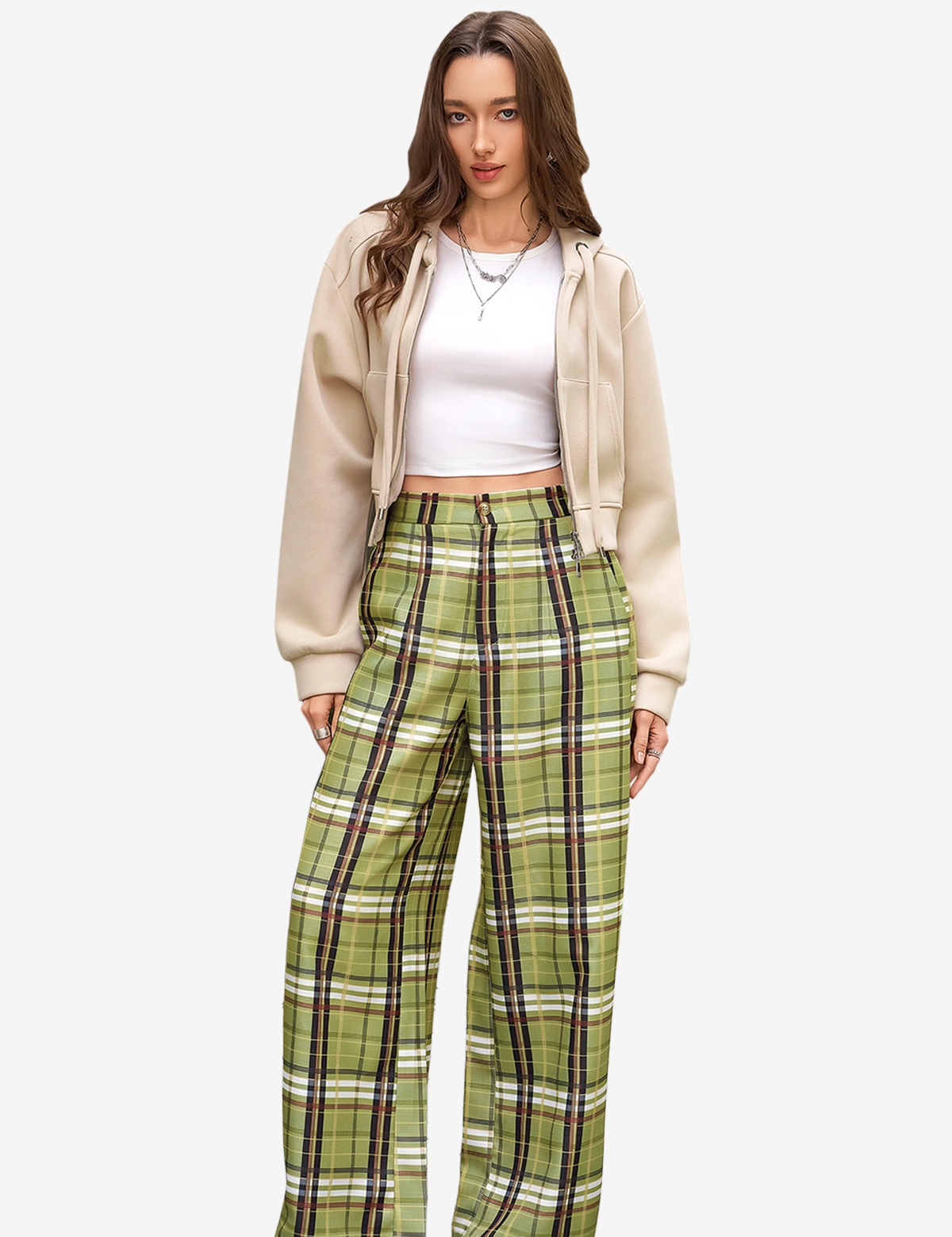 CicyBell-Womens-Green-Trousers-H5N997_1.webp