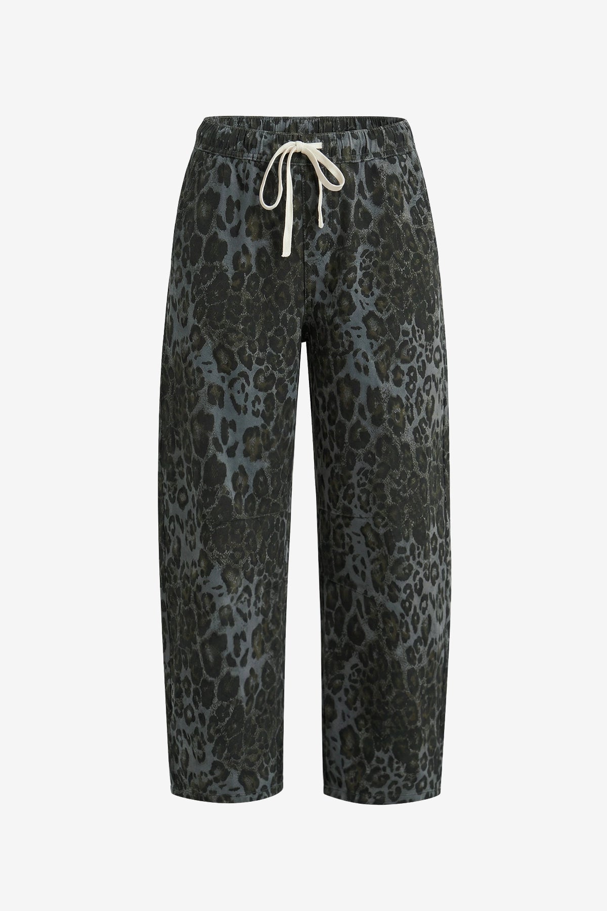 Womens Grey Leopard High Waisted Jeans | CicyBell