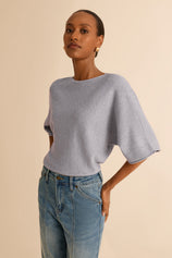 Womens Grey Half Sleeve Sweaters | CicyBell