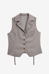 Womens Grey 2 Piece Vest Sets | CicyBell