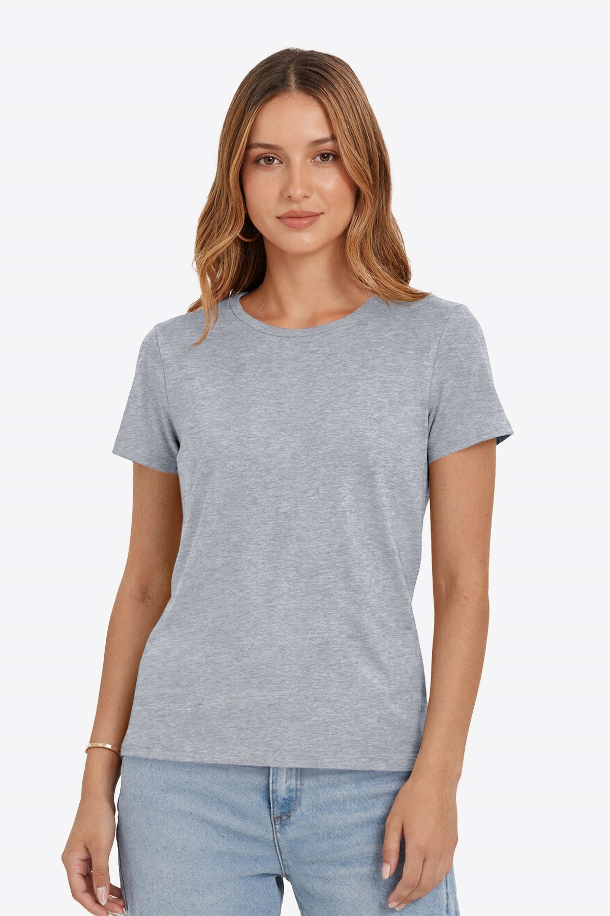 Womens Grey Short Sleeve Shirts | CicyBell