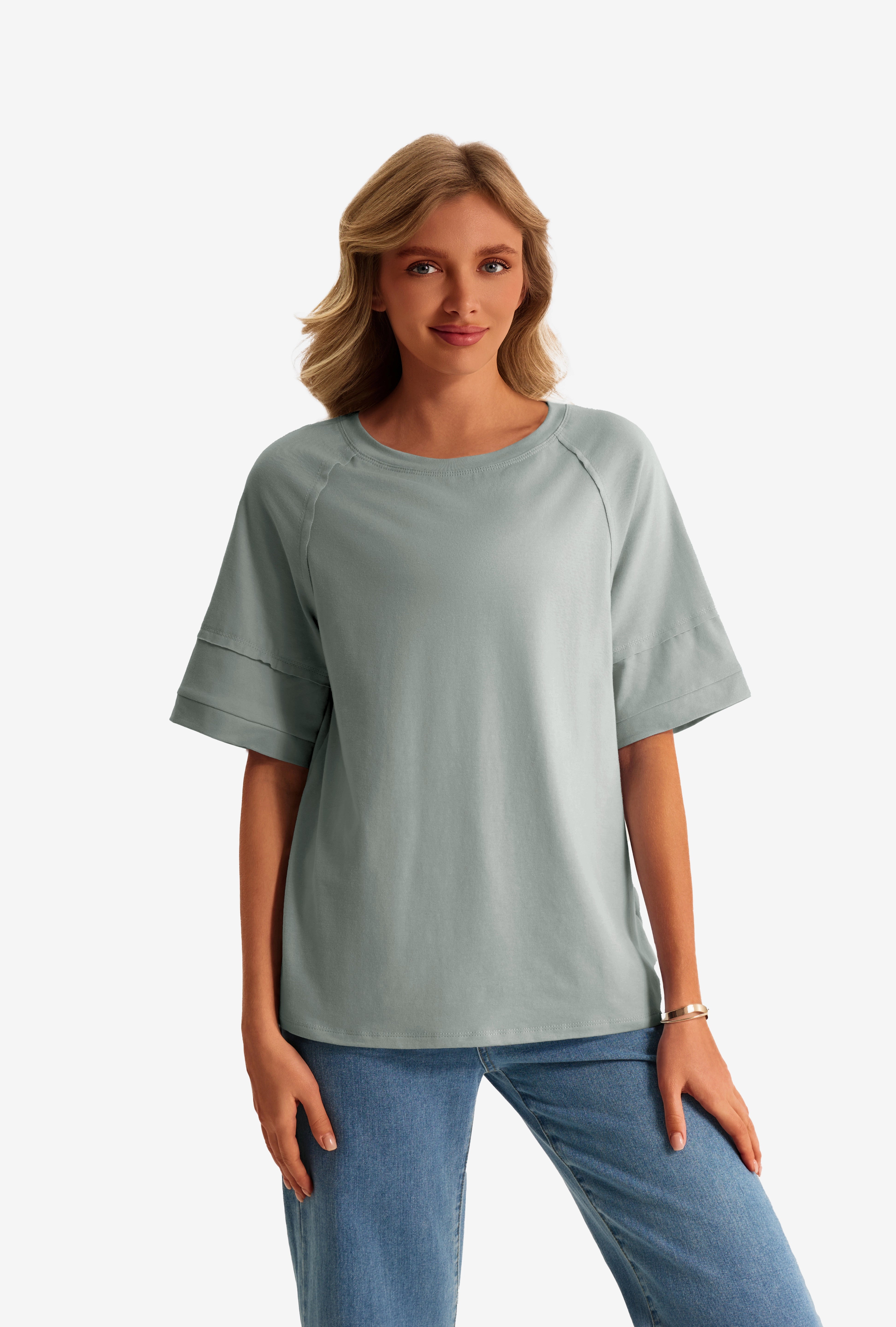 Womens Grey Oversized T-Shirts  | CicyBell