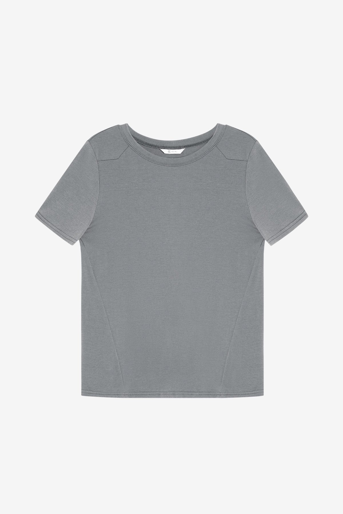 Womens Grey Marle Summer Short Sleeve T-Shirts| CicyBell