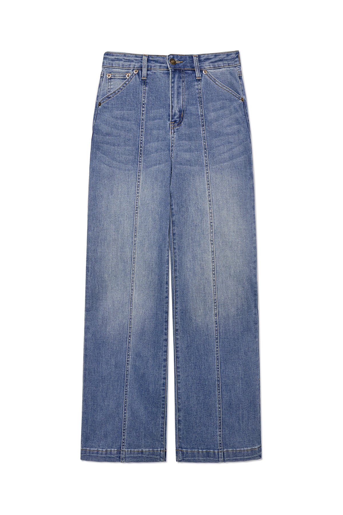 Womens Jean Blue Wide Leg Jeans | CicyBell