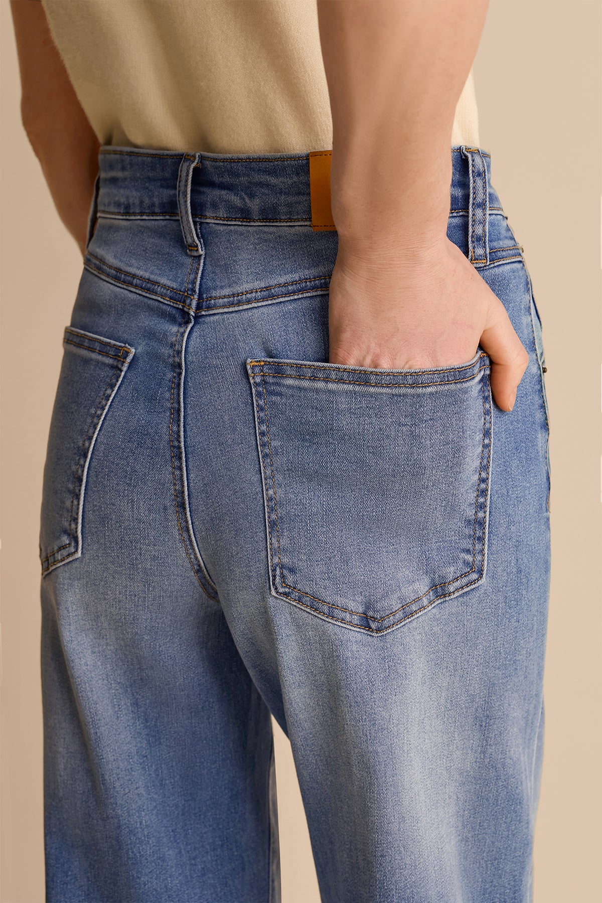 Womens Jean Blue Wide Leg Jeans | CicyBell