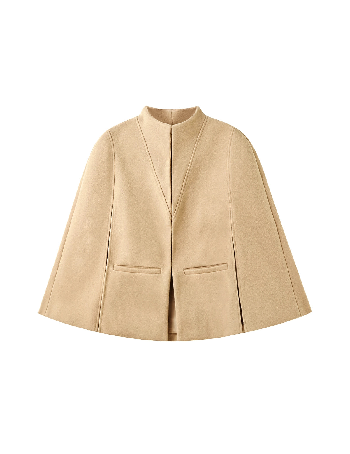 CicyBell-Womens-Khaki-CapePeaCoat-H8B403_1.webp