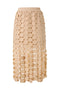 Womens Hollow Out Maxi Skirts Apricot-1