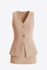 Womens Khaki 2 Piece Skirt Sets | CicyBell