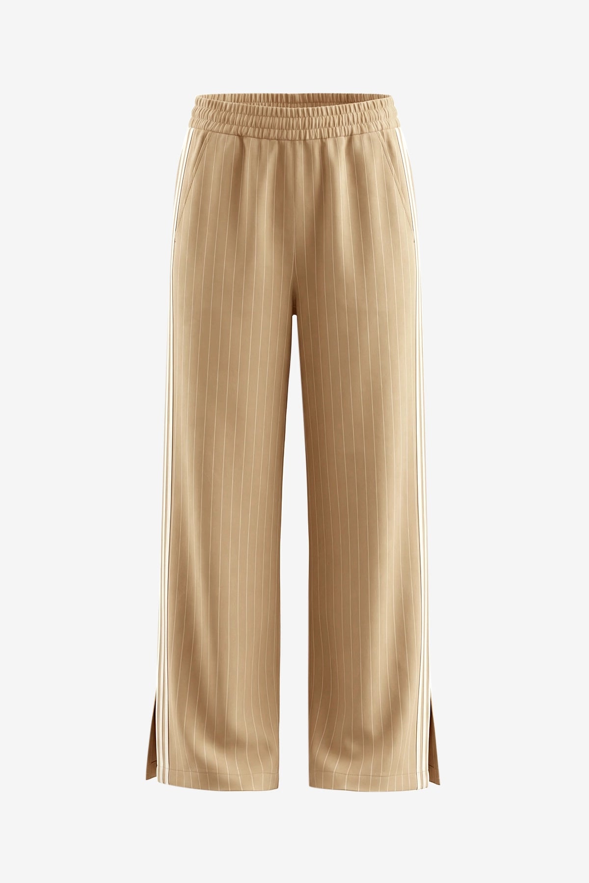 Womens Khaki Wide Leg High Waisted Pants | CicyBell