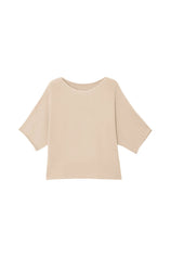 Cicy Bell Womens Khaki Half Sleeve Sweaters
