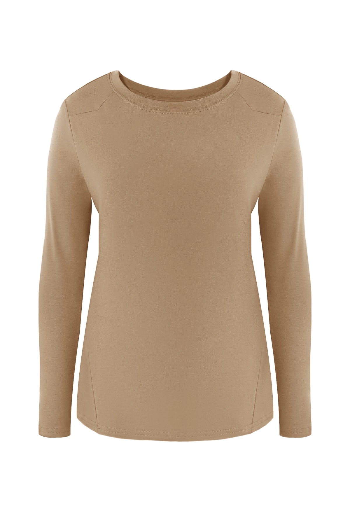Cicy Bell Womens Khaki Long Sleeve Shirts