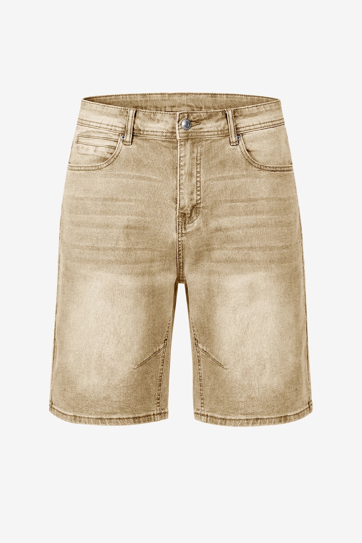 Womens Khaki Wide Leg Denim Shorts | CicyBell