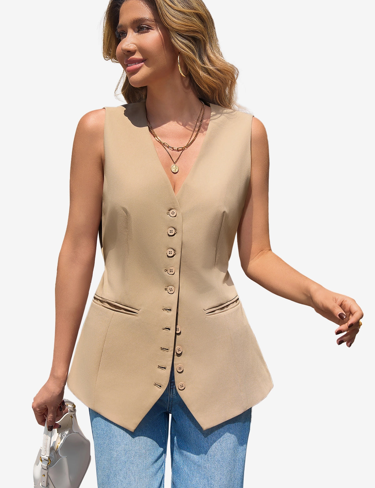 CicyBell-Womens-Khaki-Vests-N5E226_2.webp