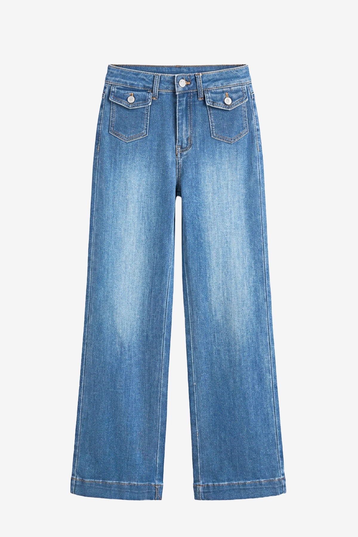 Womens Light Blue Wide Leg Jeans | CicyBell
