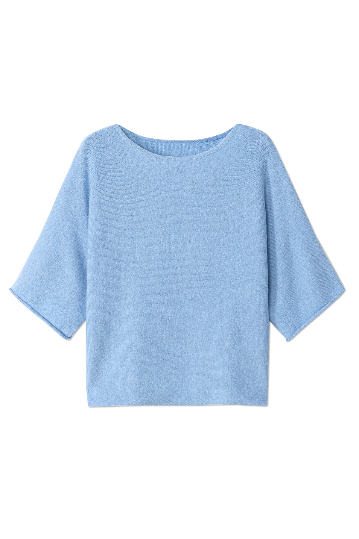 Womens Light Blue Half Sleeve Sweaters | CicyBell