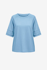 Womens Light Blue Oversized T-Shirts  | CicyBell