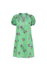 Womens Light Green Puff Sleeve Mini Dresses | CicyBell