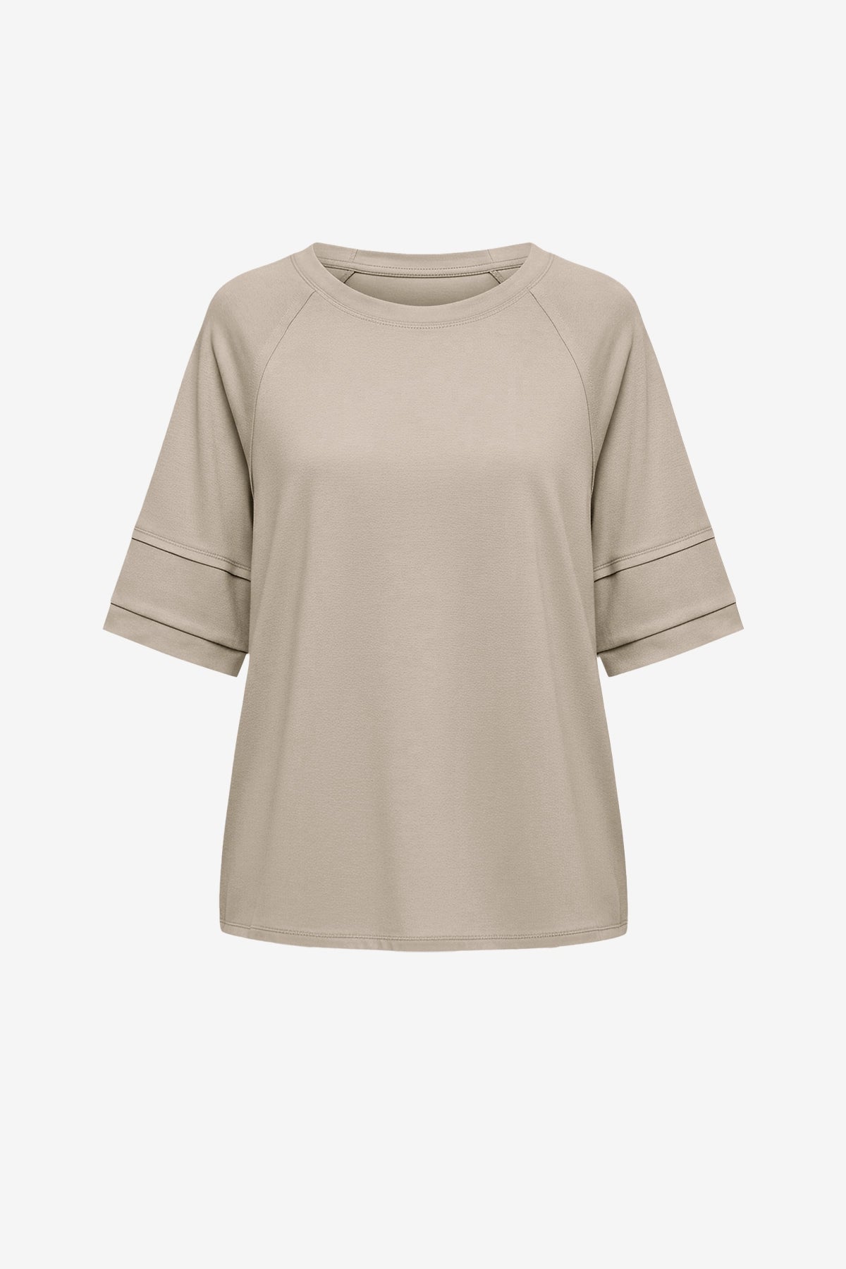 Womens Light Khaki Oversized T-Shirts  | CicyBell