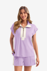Womens Light Purple 2 Piece Outfits  | CicyBell
