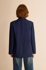 Womens Navy Business Casual Blazer | CicyBell