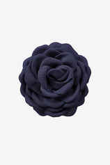 Womens Navy 4'' Rose Brooch Pin | CicyBell