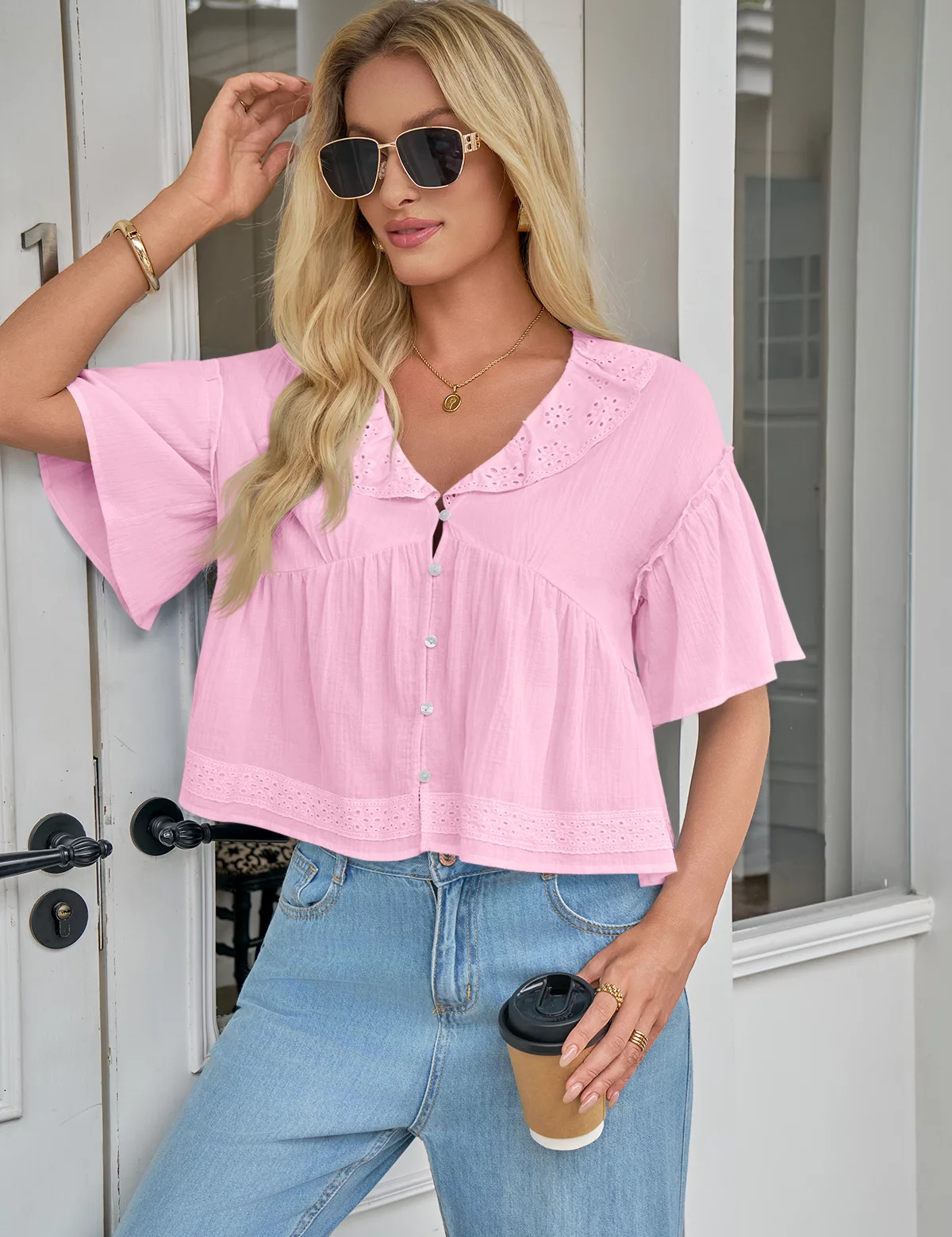 CicyBell-Womens-Pink-BabydollTops-J7K238_3.webp