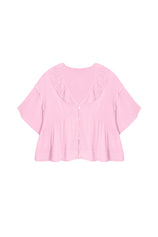 Cicy Bell Womens Pink Babydoll Tops