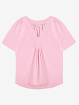 Womens Pink V Neck Blouse | CicyBell