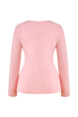 Cicy Bell Womens Pink Button Up Cardigan Sweaters