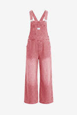 Cicy Bell Womens Pink Denim Bib Overalls