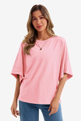 Womens Pink Half Sleeve T-Shirts | CicyBell