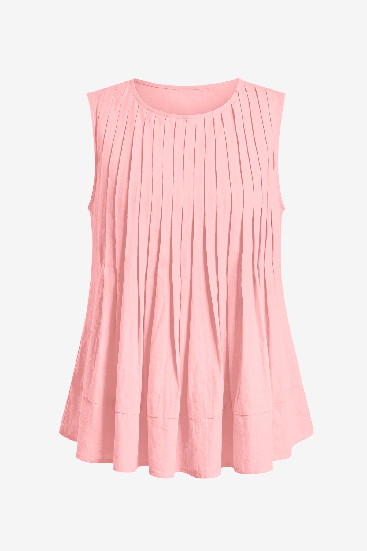 Womens Light Pink Peplum Casual Babydoll Tops | CicyBell
