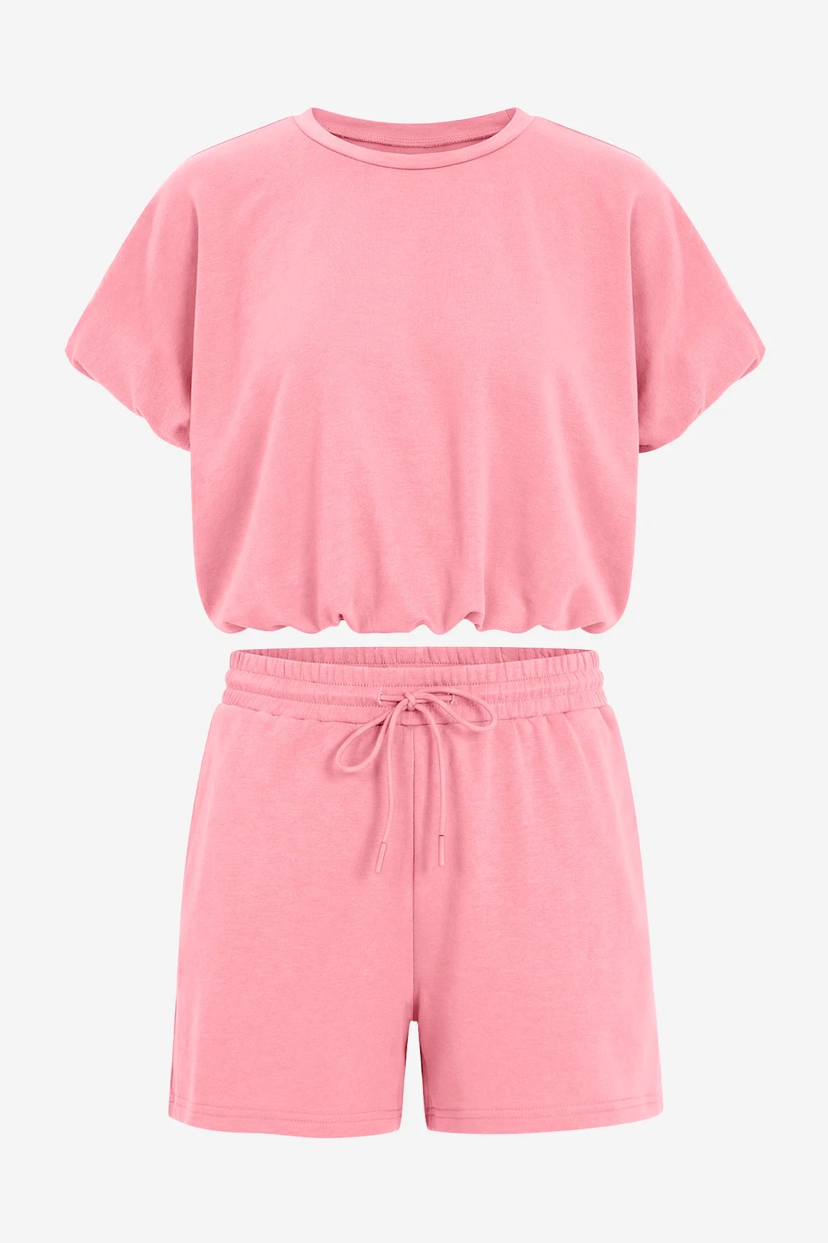 Womens Pink Summer 2 Piece Short Sets | CicyBell